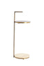Light & Living Living Side table 26x76 cm LEDA travertine sand+dark brown-bronze House of Isabella UK
