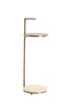 Light & Living Living Side table 26x76 cm LEDA travertine sand+dark brown-bronze House of Isabella UK