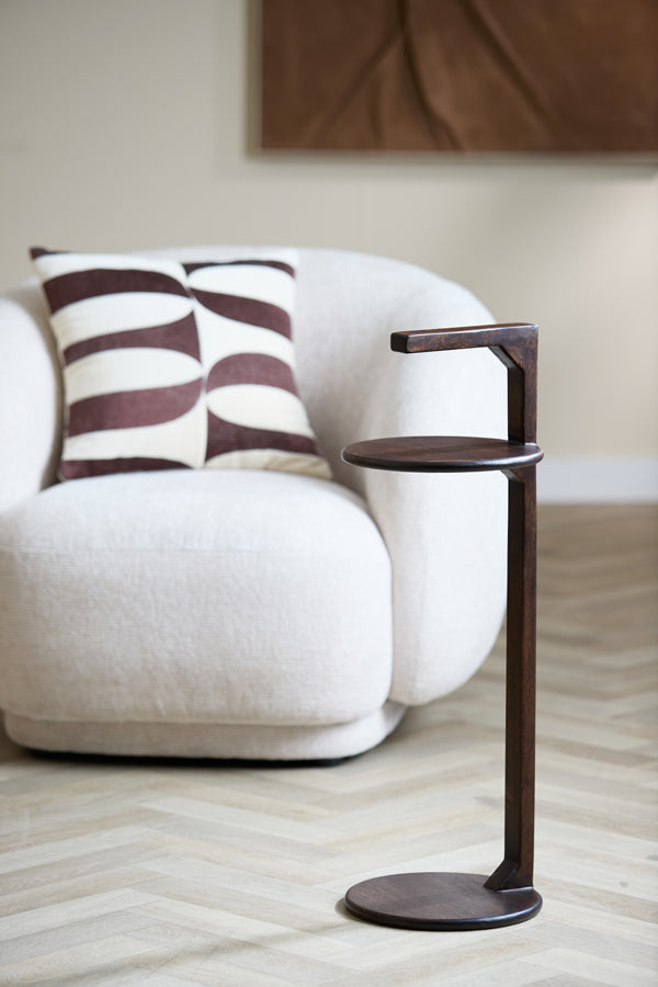 Light & Living Living Side table 26x77 cm DELMINO mango wood chocolate brown House of Isabella UK