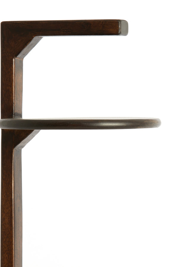 Light & Living Living Side table 26x77 cm DELMINO mango wood chocolate brown House of Isabella UK