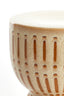 Light & Living Living Side table 28,5x42 cm FINCA ceramics shiny cream+brown House of Isabella UK