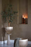 Light & Living Living Side table 28x28x53 cm ABALA matt taupe House of Isabella UK