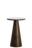 Light & Living Living Side table 29x43 cm YNEZ dark brown marble+dark brown House of Isabella UK