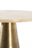 Light & Living Living Side table 29x43 cm YNEZ travertine sand+antique bronze House of Isabella UK