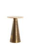Light & Living Living Side table 29x43 cm YNEZ travertine sand+antique bronze House of Isabella UK
