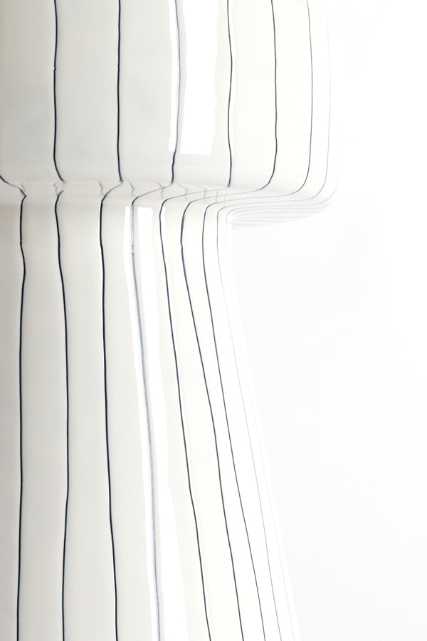 Light & Living Living Side table 29x47 cm DAKWA shiny white+black House of Isabella UK