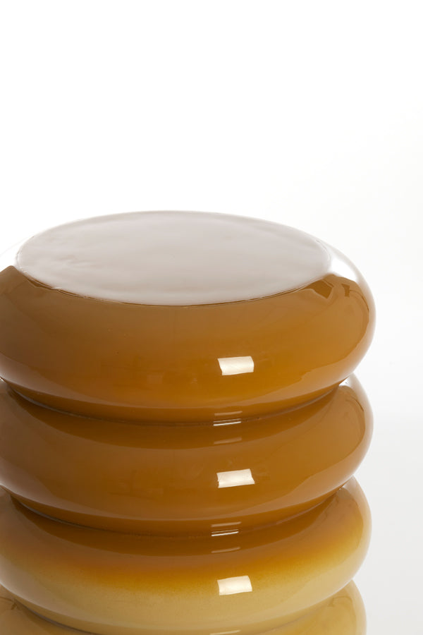 Light & Living Living Side table 30x39 cm MIROGI shiny ocher yellow House of Isabella UK