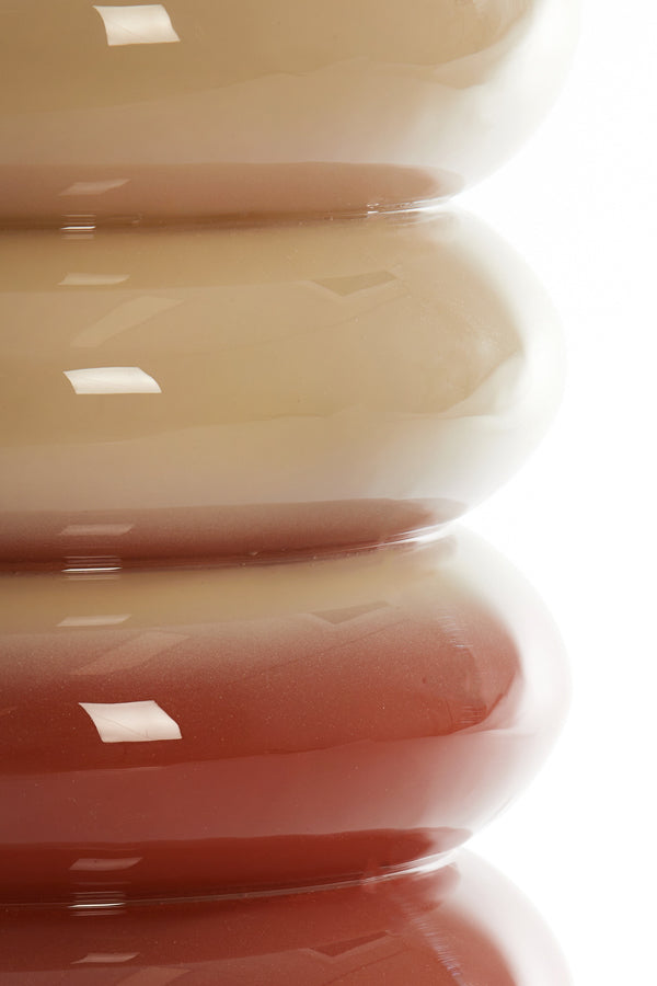 Light & Living Living Side table 30x40 cm MIROGI cream+dark orange House of Isabella UK