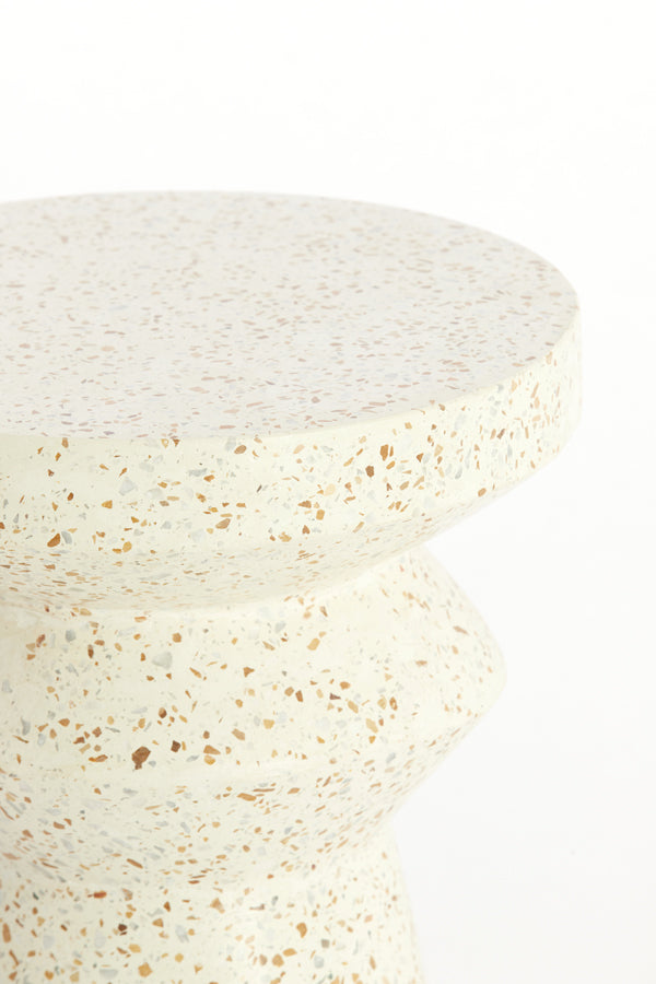 Light & Living Living Side table 32x47 cm SELLA terrazzo cream House of Isabella UK