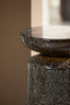 Light & Living Living Side table 33,5x45 cm KOTOR ceramics dark brown House of Isabella UK