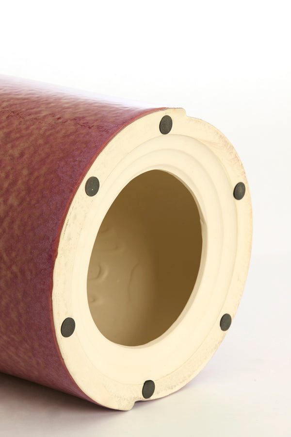 Light & Living Living Side table 33x44 cm CHULILLA ceramics dark pink House of Isabella UK