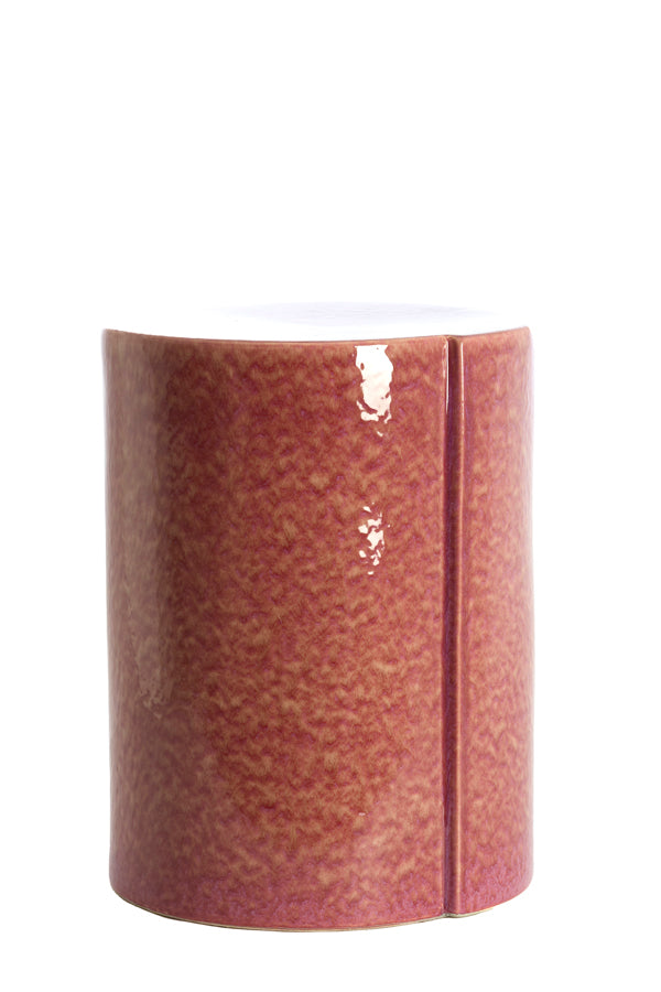 Light & Living Living Side table 33x44 cm CHULILLA ceramics dark pink House of Isabella UK