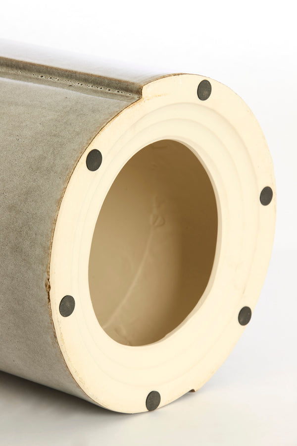 Light & Living Living Side table 33x44 cm CHULILLA ceramics grey House of Isabella UK