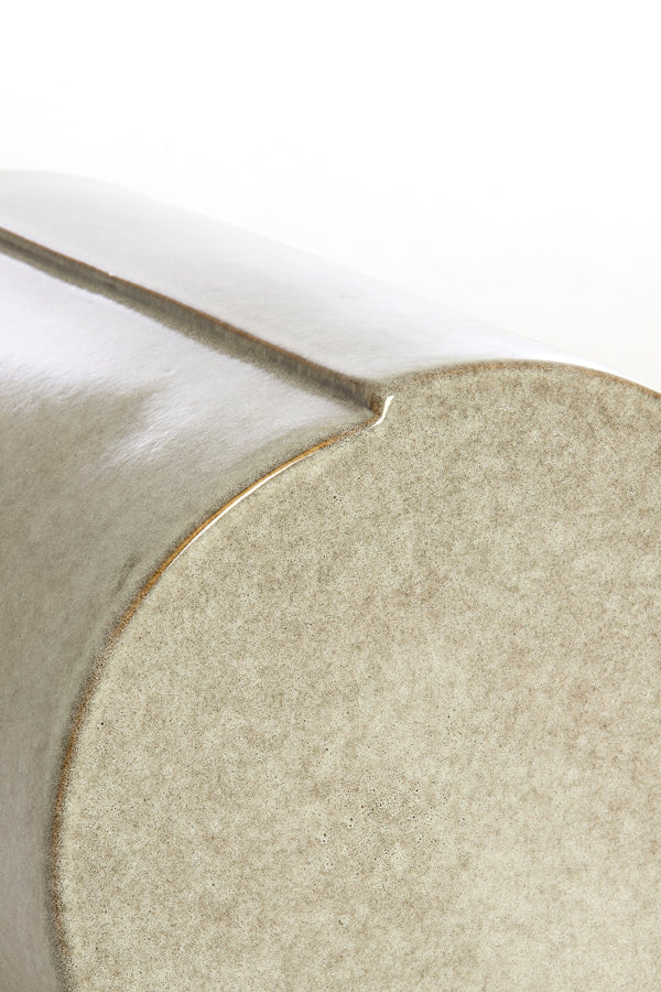 Light & Living Living Side table 33x44 cm CHULILLA ceramics grey House of Isabella UK