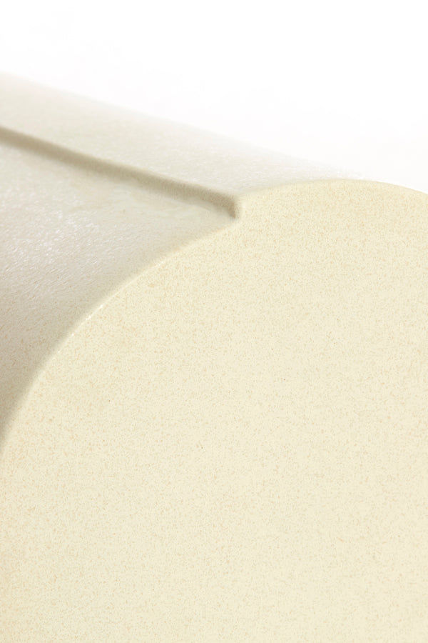 Light & Living Living Side table 33x44 cm CHULILLA ceramics matt cream House of Isabella UK