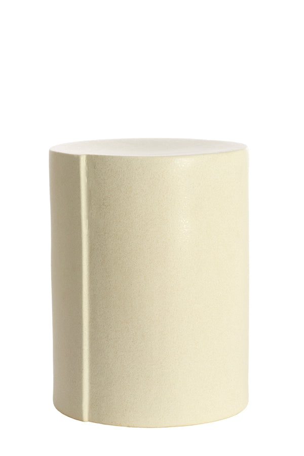 Light & Living Living Side table 33x44 cm CHULILLA ceramics matt cream House of Isabella UK
