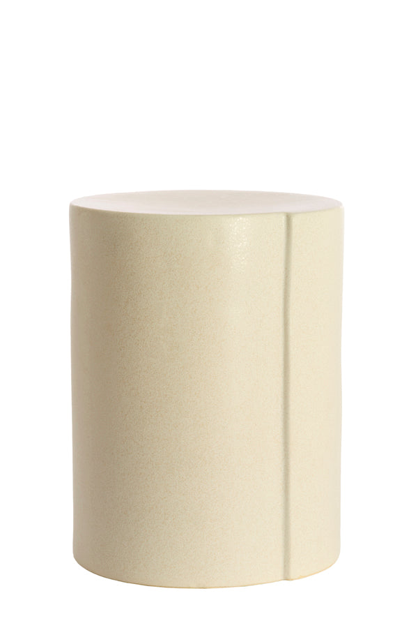 Light & Living Living Side table 33x44 cm CHULILLA ceramics matt cream House of Isabella UK