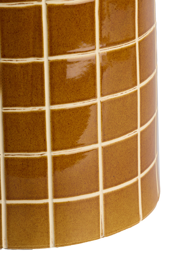 Light & Living Living Side table 33x44 cm MAUCHO ceramics cognac+cream House of Isabella UK
