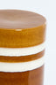 Light & Living Living Side table 33x44 cm MOOCA ceramics cognac-white House of Isabella UK