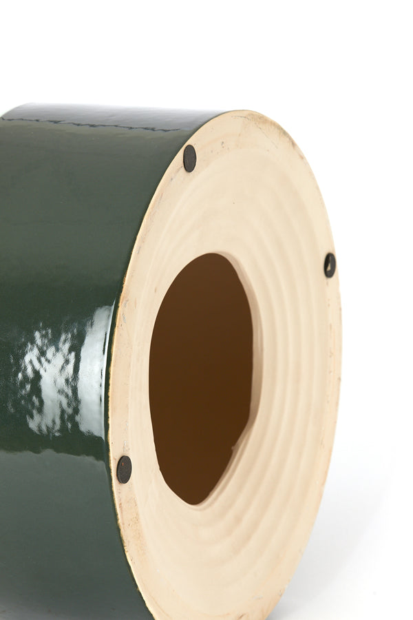 Light & Living Living Side table 33x44 cm MOOCA ceramics dark green-white House of Isabella UK