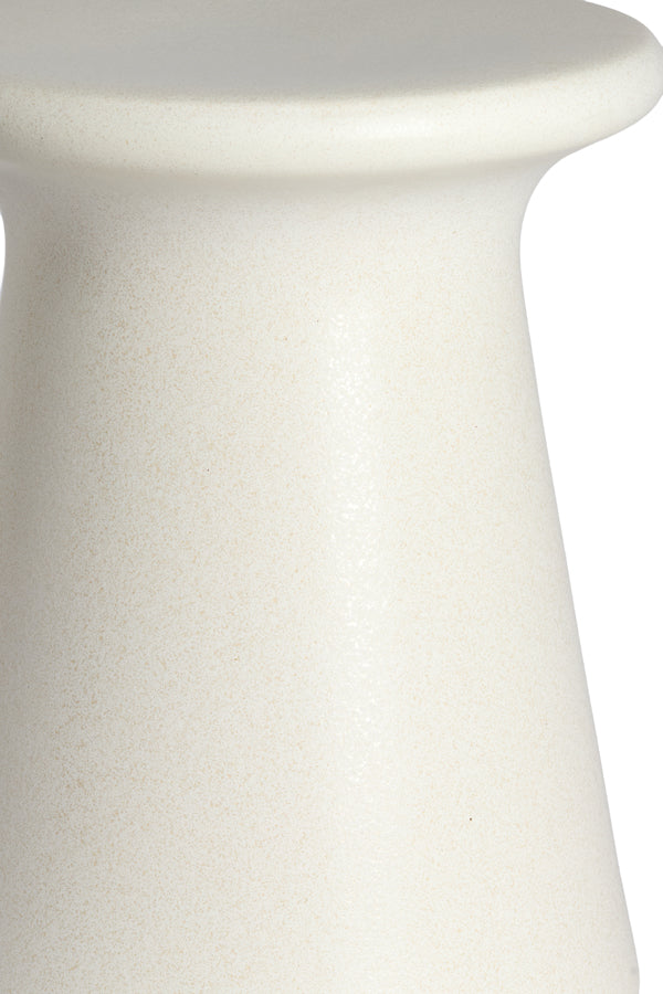 Light & Living Living Side table 34,5x43 cm SENTO ceramics matt cream House of Isabella UK