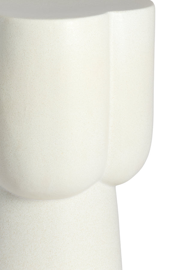 Light & Living Living Side table 34,5x45 cm JUNTO ceramics matt cream House of Isabella UK