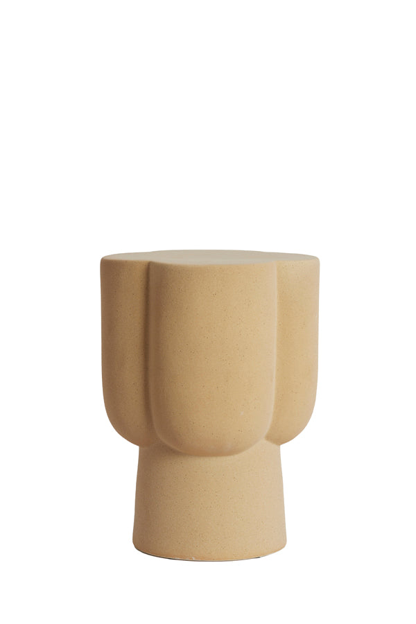 Light & Living Living Side table 34,5x45 cm JUNTO ceramics matt sand House of Isabella UK