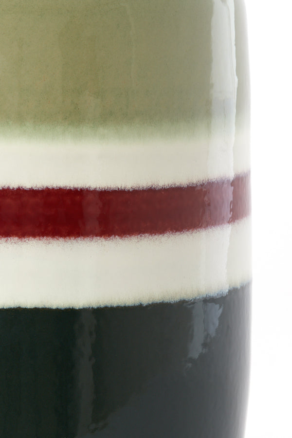 Light & Living Living Side table 34x46,5 cm FRANCA ceramics green-eggplant House of Isabella UK