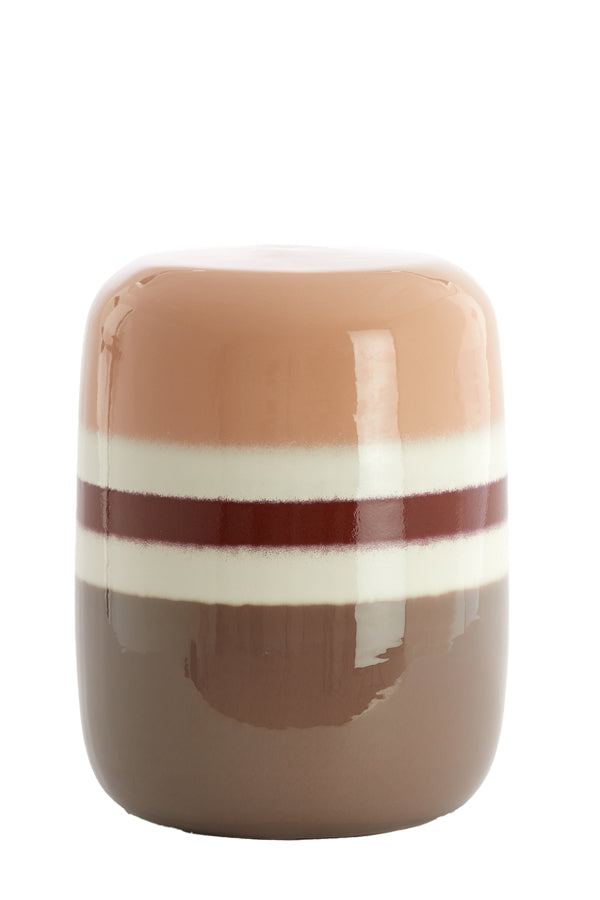 Light & Living Living Side table 34x46,5 cm FRANCA ceramics peach-terra House of Isabella UK