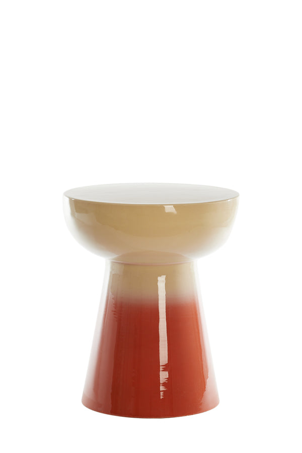 Light & Living Living Side table 35x40,5 cm ROVINI cream+dark orange House of Isabella UK