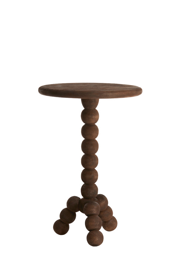 Light & Living Living Side table 35x54 cm VEGLIO wood matt dark brown House of Isabella UK