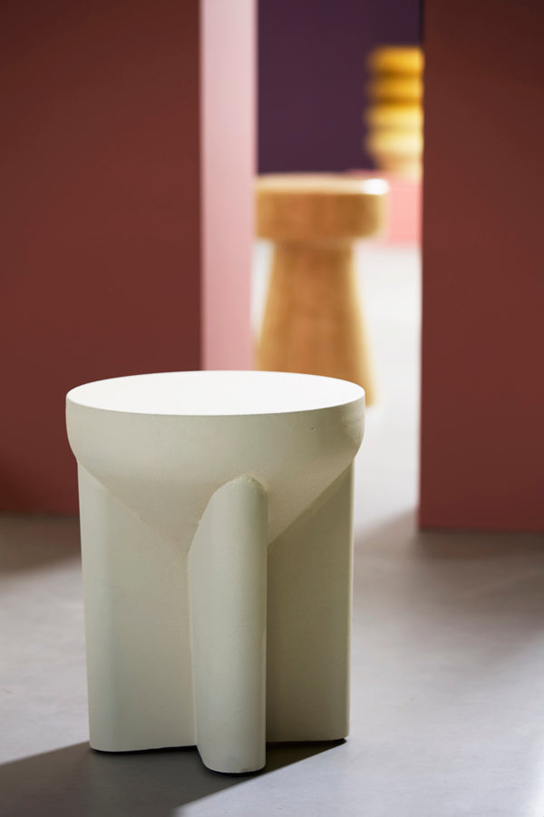 Light & Living Living Side table 36x42 cm MIKADO matt cream House of Isabella UK