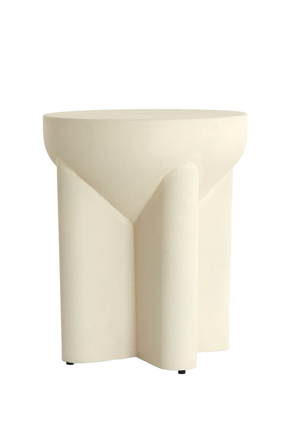 Light & Living Living Side table 36x42 cm MIKADO matt cream House of Isabella UK