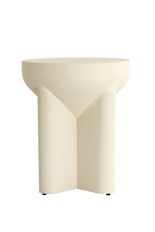 Light & Living Living Side table 36x42 cm MIKADO matt cream House of Isabella UK