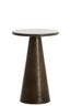 Light & Living Living Side table 36x51 cm YNEZ dark brown marble+dark brown House of Isabella UK