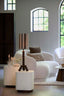 Light & Living Living Side table 37x34x40 cm SEDDON cream+wood brown House of Isabella UK