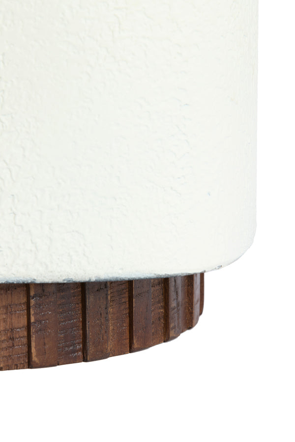 Light & Living Living Side table 37x34x45 cm SEDDON cream+wood brown House of Isabella UK