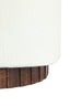 Light & Living Living Side table 37x34x45 cm SEDDON cream+wood brown House of Isabella UK