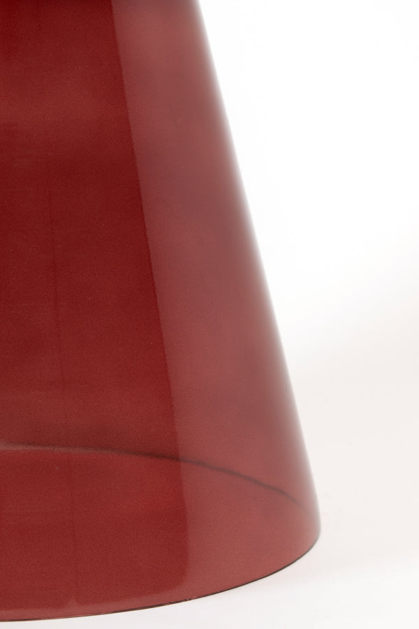 Light & Living Living Side table 37x44 cm DAKWA glass burgundy House of Isabella UK