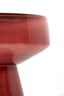 Light & Living Living Side table 37x44 cm DAKWA glass burgundy House of Isabella UK