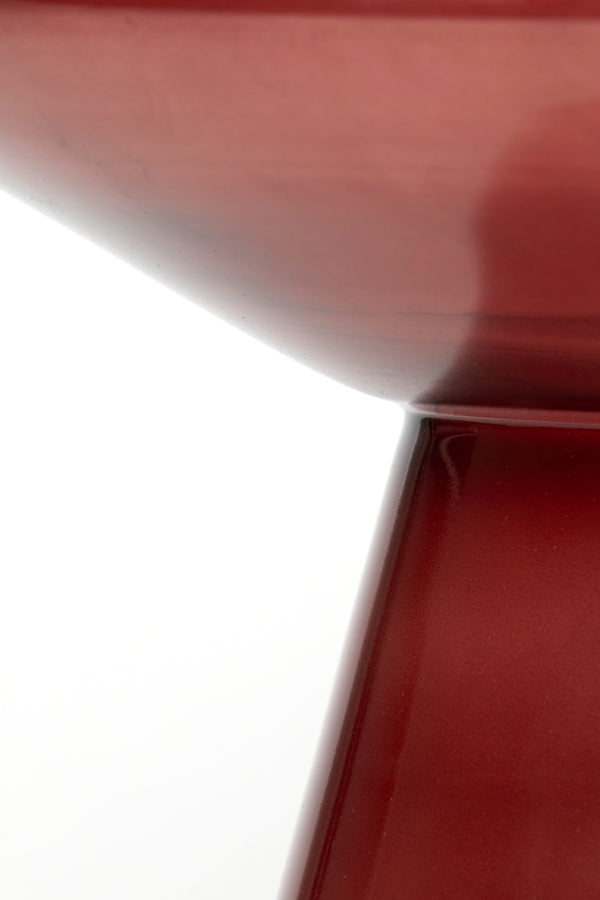 Light & Living Living Side table 37x44 cm DAKWA glass burgundy House of Isabella UK