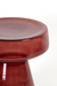 Light & Living Living Side table 37x44 cm DAKWA glass burgundy House of Isabella UK