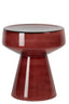 Light & Living Living Side table 37x44 cm DAKWA glass burgundy House of Isabella UK