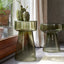 Light & Living Living Side table 37x44 cm DAKWA glass grey green House of Isabella UK