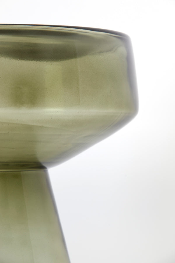 Light & Living Living Side table 37x44 cm DAKWA glass grey green House of Isabella UK