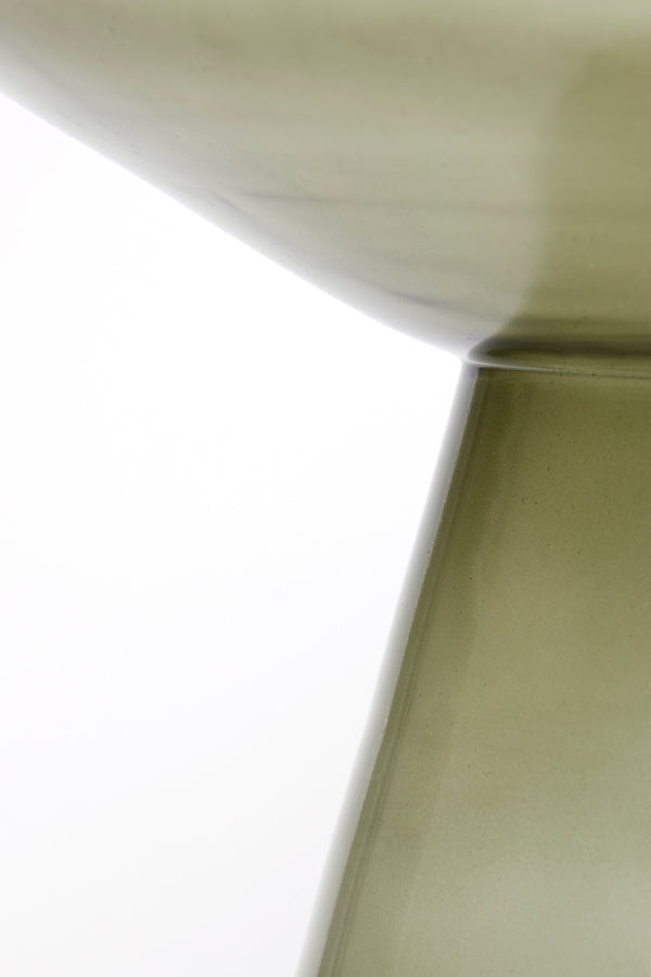 Light & Living Living Side table 37x44 cm DAKWA glass grey green House of Isabella UK