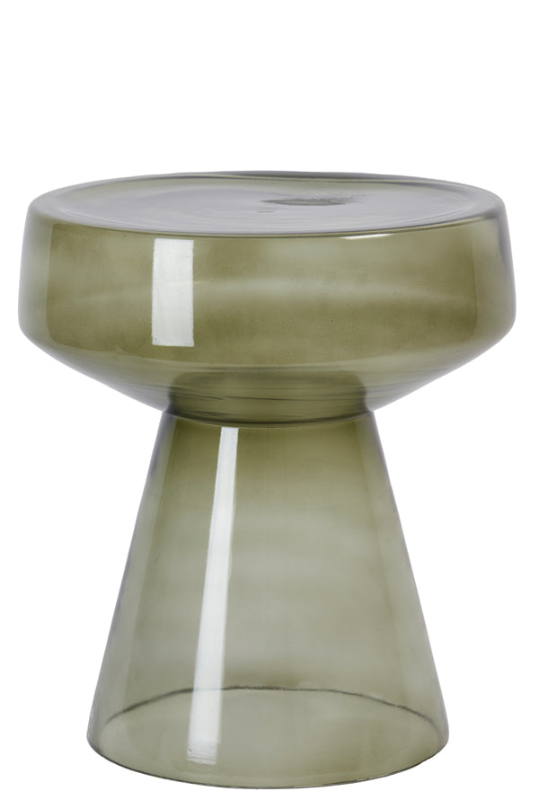 Light & Living Living Side table 37x44 cm DAKWA glass grey green House of Isabella UK