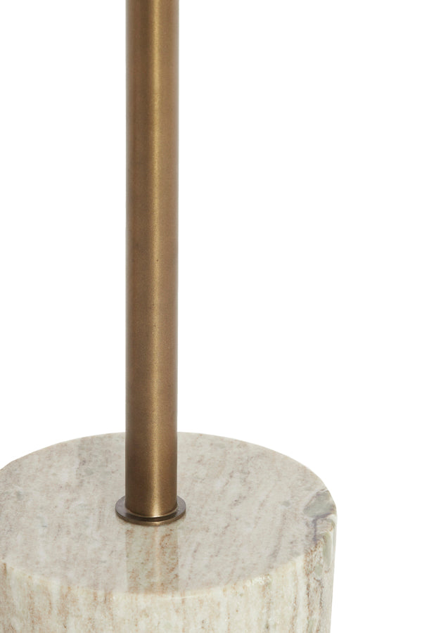Light & Living Living Side table 37x49 cm CIVITA marble sand-grey+drk bronz-bronz House of Isabella UK