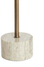 Light & Living Living Side table 37x49 cm CIVITA marble sand-grey+drk bronz-bronz House of Isabella UK