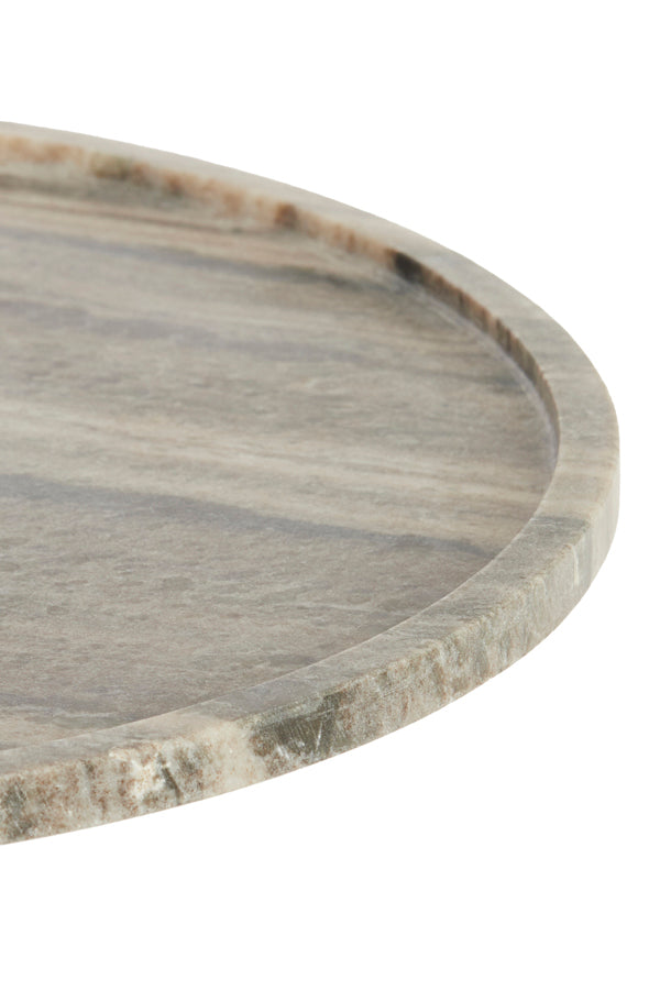 Light & Living Living Side table 37x49 cm CIVITA marble sand-grey+drk bronz-bronz House of Isabella UK